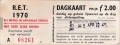 RET 1970 dagkaart gehele lijnennet 2,00 (31) -a