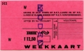 RET 1978 weekkaart RET-NS 12,50 -a