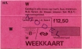 RET 1978 weekkaart vervoersgebied RET alle zones 12,50 -a