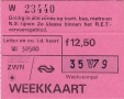 RET 1979 weekkaart alle zones RET-model 12,50 (222) -a
