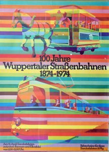 100 jaar wuppertaler strassenbahn 1974 60x83