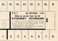 RET 1930 16 rittenkaart stadsnet Schiedam 1,10 -a