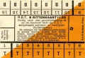 RET 1930 8-rittenkaart buitenlijnen 1,20 -a