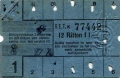 RET 1934 12-rittenkaart 1,- -a