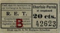 RET 1934 enkele reis Charlois-Pernis 20 cts -a