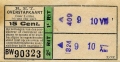 RET 1934 overstapkaartje 2-ritten 15 cts -a