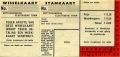 RET 1934 wisselkaart-Stamkaart 0,60 -a