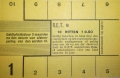 RET 1940 10-rittenkaart secties of kinderkaart voorzijde -a