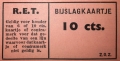 RET 1940 bijslagkaartje 10 ct voorzijde -a