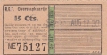 RET 1940 overstapkaartje 15 cts -a