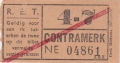 RET 1940 sectiekaartje 4-7 contramerk -a