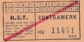 RET 1940 sectiekaartje contramerk -a