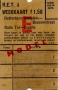 RET 1942 weekkaart Rotterdam-Capelle werkdagen 1,50 (109) -a