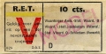 RET 1943 enkele reis Vlaardingen-Schiedam 10 cts (628) -a