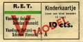 RET 1943 kinderkaartje Vlaardingen-Schiedam 10 cts (632) -a