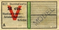 RET 1943 overstapkaartje Vlaardingen-Schiedam 25 cts (634) -a