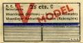 RET 1943 retourkaartje Vlaardingen-Schiedam 25 cts (636) -a