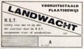 RET 1943 vooruitbetaald plaatsbewijs landwacht (522) -a