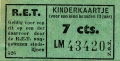 RET 1950 kinderkaartje 7 cts (526) -a