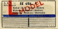 RET 1951 retourkaartje Schiedam-Overschie 15 cts (625) -a