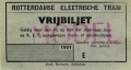 RET 1951 vrijbiljet -a