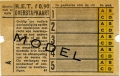 RET 1954 5-ritten overstapkaart 0,90 (61) -a
