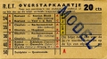 RET 1954 overstapkaartje stadslijn-buitenlijn 20 cts (121-2) -a