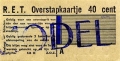 RET 1958 overstapkaartje 40 cts (124H) -a