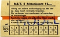RET 1961 5-rittenkaart 2,- (257) -a