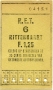 RET 1961 6-rittenkaart 25 cts trajecten 1,25 -a