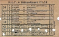 RET 1961 6 rittenkaart achterzijde 1,25 (251A-2) -a