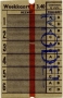 RET 1961 weekkaart 2-ritten per dag 3,40  -a