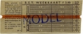 RET 1961 weekkaart met overstap 3,90 (269C) -a