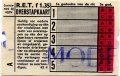 RET 1963 5-ritten overstapkaart 1,35 (62d) -a