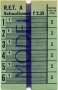 RET 1963 schoolkaart 2-ritten per dag 2,25 -a