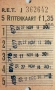RET 1965 5 rittenkaart 1,35 (351) -a