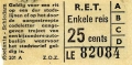 RET 1965 enkele reis 25 cts (201A) -a