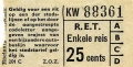 RET 1965 enkele reis 25 cts (201C) -a