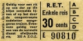 RET 1965 enkele reis 30 cts (202A) -a