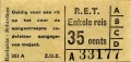 RET 1965 enkele reis 35 cts (203A) -a