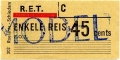 RET 1965 enkele reis 45 cents (302) -a