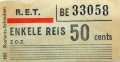RET 1965  enkele reis 50 cent (103) -a