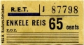 RET 1965 enkele reis 65 cents (154A) -a