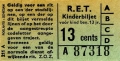 RET 1965 kinderkaartje 13 cts (211A) -a