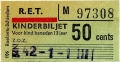 RET 1965 kinderkaartje 50 cents (106) -a