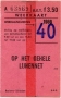 RET 1966 weekkaart 3,50 gehele lijnennet (375) -a