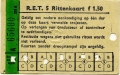 RET 1967 5-rittenkaart 1,50 (253A) -a