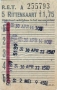 RET 1967 5 rittenkaart 1,75 (2A) -a