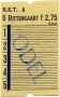 RET 1967 5-rittenkaart 2,75 -a