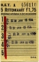 RET 1967 5-rittenkaart wagenverkoop 1,75 -a